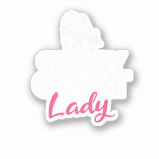 Adesivo Crazy Goat Mommy Goats Lover. Perfect design for p