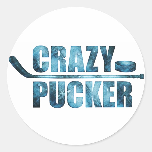 Adesivo Crazy Pucker (Hockey) (Frente)