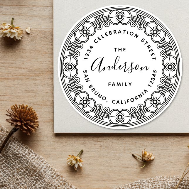Adesivo Create Your Own Custom Script Family Name Address (Criador carregado)