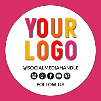 Adesivo Create Your Own Custom Social Media Business Logo