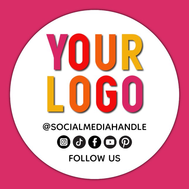 Adesivo Create Your Own Custom Social Media Business Logo (Criador carregado)