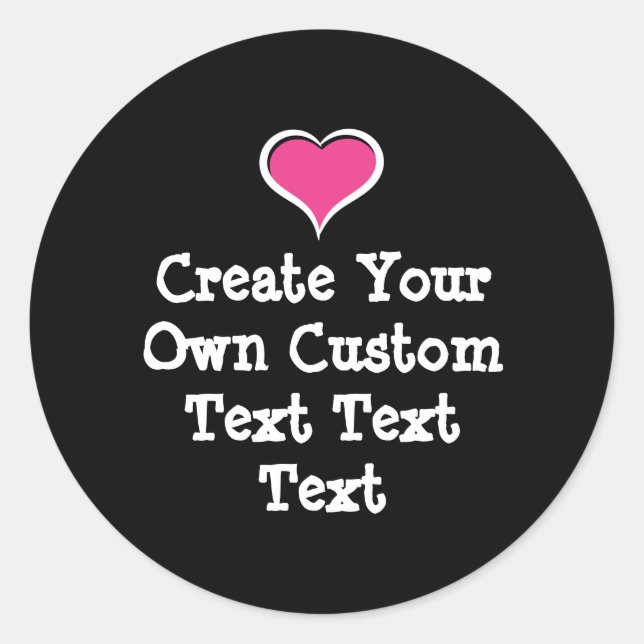 Adesivo Create your own custom text (Frente)
