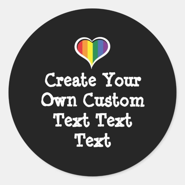 Adesivo Create your own custom text (Frente)
