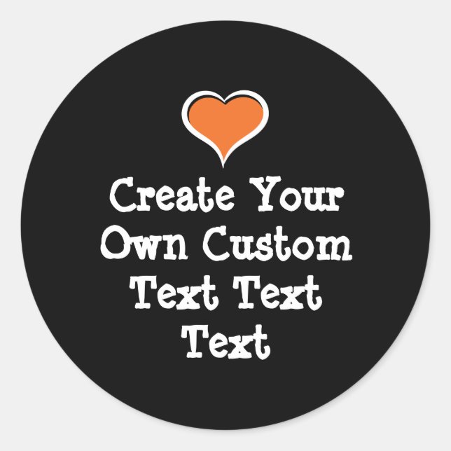 Adesivo Create your own custom text (Frente)