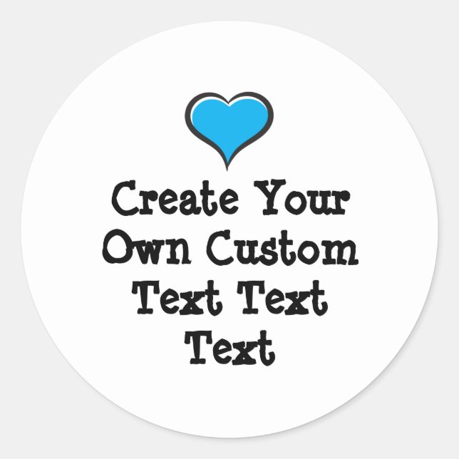 Adesivo Create your own custom text white Bkgd Ver (Frente)