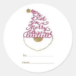 Adesivo Create Your Own Glitter Santa Modern Christmas 