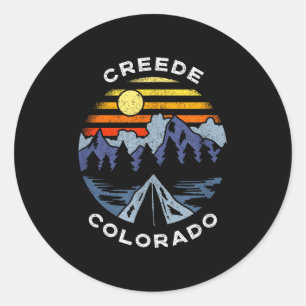 Adesivo Creede colorado montanhas férias acampamento souve