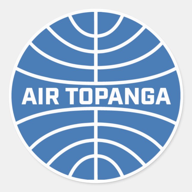 Adesivo Creekrat Cartoons Topanga Airlines Decal (Frente)