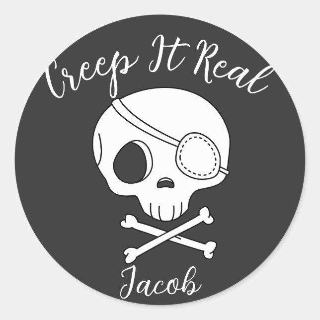 Adesivo Creep It Real Halloween mimado (Frente)