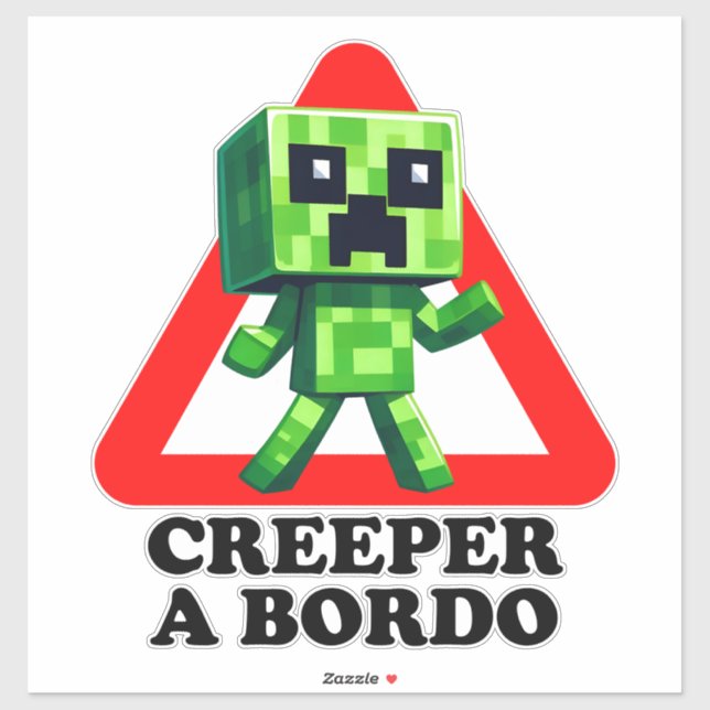 Adesivo Creeper on board (Folha)