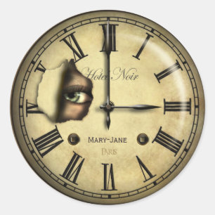 Adesivo Creepy Clock Personalizado