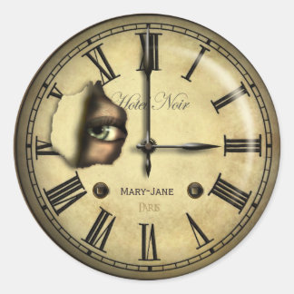 Adesivo Creepy Clock Personalizado