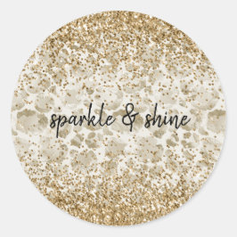 Adesivo Creme Leopard Print Glitzy Sparkle
