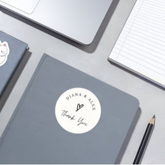 Adesivo Creme Minimalista Moderno Obrigado Círculo De Casa