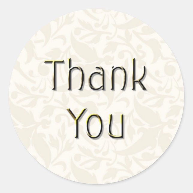 Adesivo Creme Obrigado Sticker-TY02 (Frente)