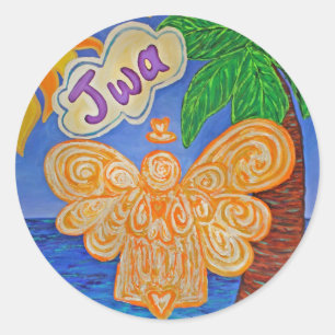 Adesivo Creole Caribe Angel Art Decal Stickerss