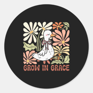 Adesivo Cresça em Graça Boho Floral Silly Goose Coquette L