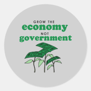 Adesivo Cresça o governo da economia não