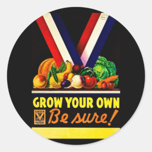 Adesivo Cresça seus próprios - seja certo! Segunda guerr