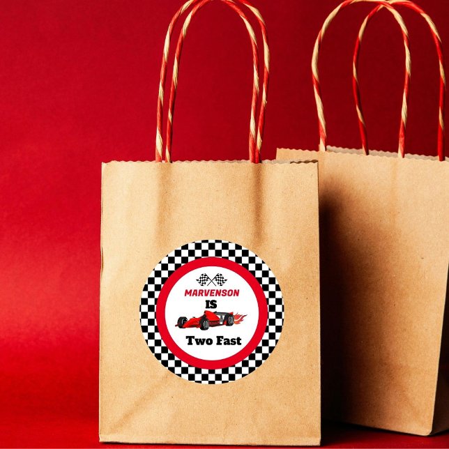 Adesivo Crescendo dois segundos aniversários de Raça Rápid (Criador carregado)