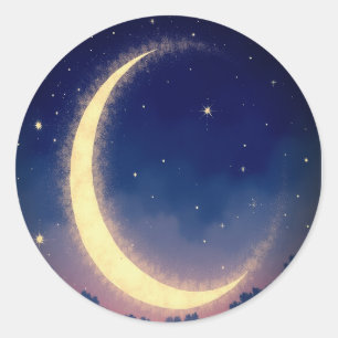 Adesivo "Crescent Moon Sticker Pack - Magical Celestial