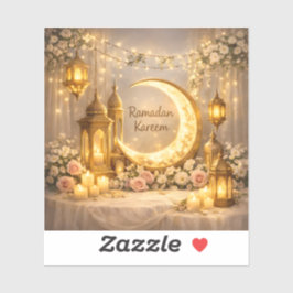 Adesivo Crescente De Luz & Paz - Vinil Quadrado