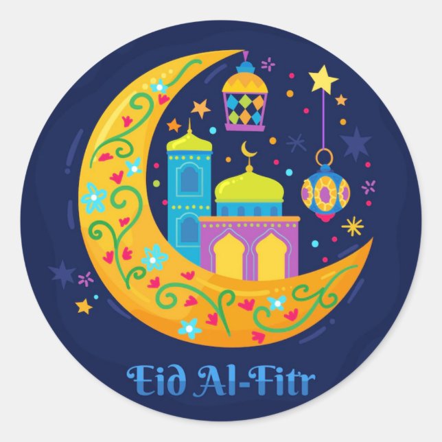 Adesivo Crescente do Eid Al Fitr (Frente)