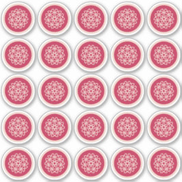 Adesivo Crescimento nuclear - magenta no centeio. Autocola