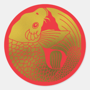 Adesivo Crest-Carp da Família Japonesa
