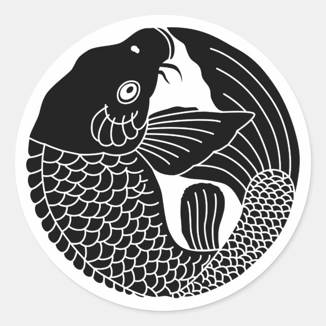 Adesivo Crest-Carp da Família Japonesa (Frente)