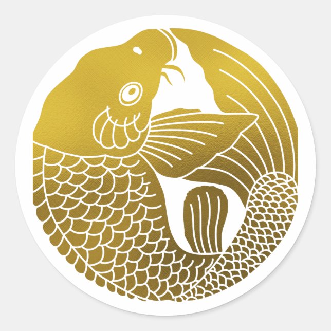 Adesivo Crest-Carp da Família Japonesa (Frente)
