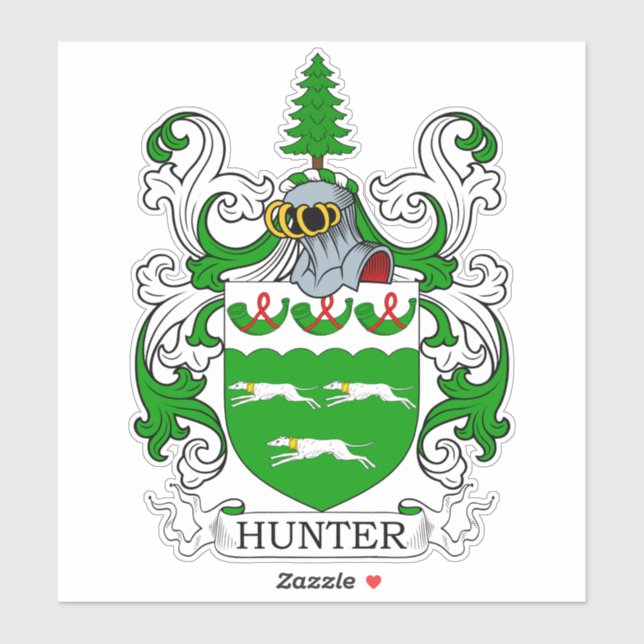 Adesivo Crest Familiar Hunter (Folha)