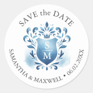 Adesivo Crest Monogramas de Aquarela