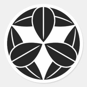 Adesivo [Crestas Familiares] Nove folhas de bambu