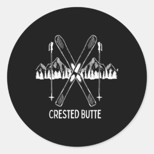 Adesivo Crested Butte Co Rocky Mountain Colorado Ski Neve