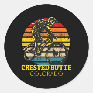 Adesivo Crested Butte Colorado Mountain Biking Mtb Vintage