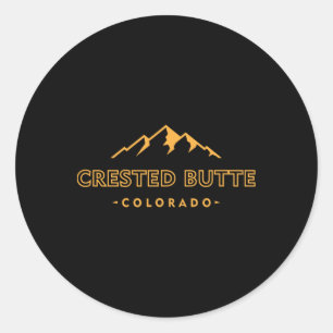 Adesivo Crested Butte Retro Colorado Homens Mulheres Camin