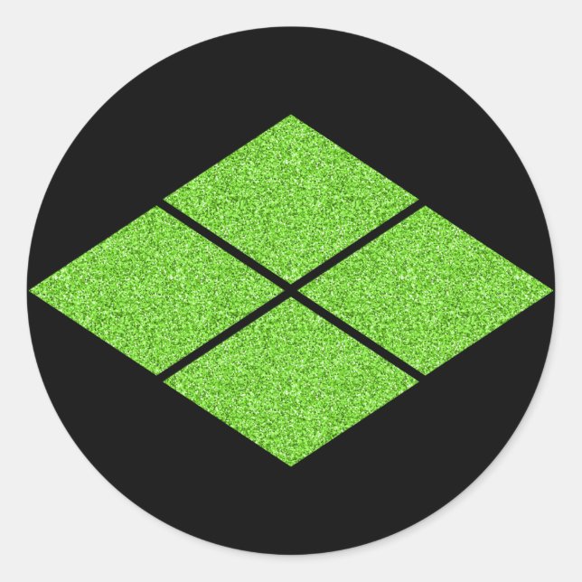 Adesivo [Crests Familiares] Takeda-bishi Clássico Redondo (Frente)