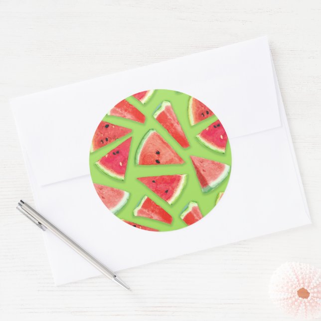 Adesivo Criação de Padrão de Melancia 3 (Envelope)