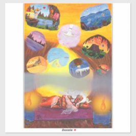 Adesivo Criação Mãe Deusa Sonha Mundos Fantasia Amor