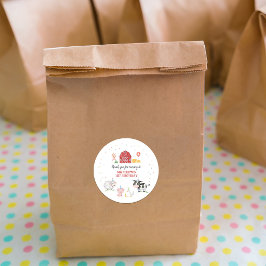 Adesivo Criações de Meninos Animais Vermelhos Aniversário