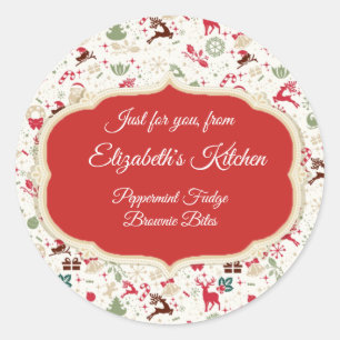 Adesivo Criações de Natal, "Da Cozinha de", Personalizadas