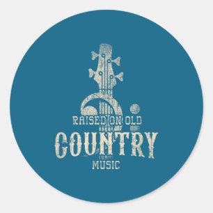 Adesivo Criado Com a Música Country Antiga dos Anos 80 e 9