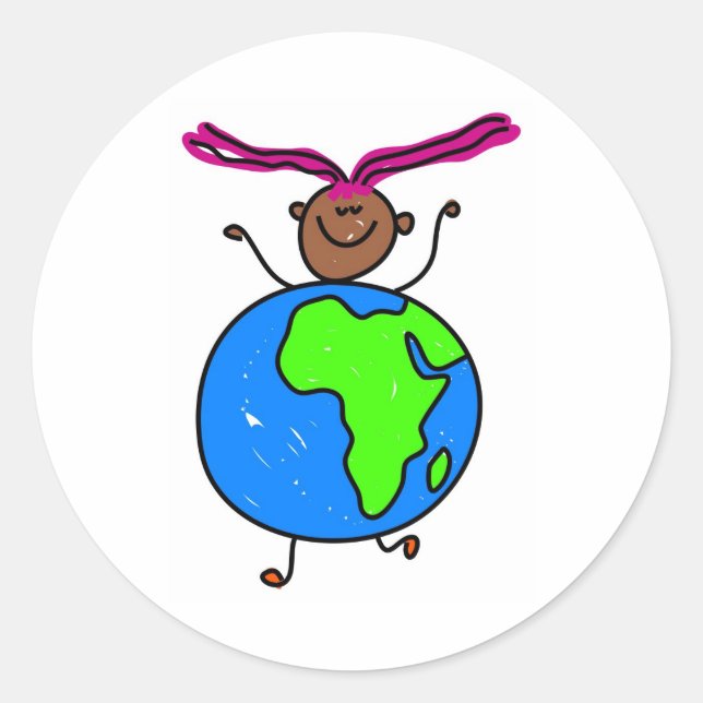 Adesivo Criança Africana (Frente)