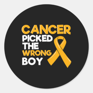 Adesivo Criança Cancer Rapaz Fita Tumor Pediatra Chi