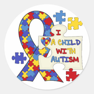 Adesivo Criança com faixa de consciência autista
