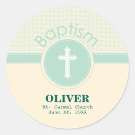 Adesivo Criança de Deus, Batismo, Sexo Verde Neutro