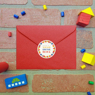 Adesivo Criança Nova No Chá de fraldas De Casas Neutrais D