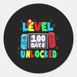 Adesivo Crianças 100º Do Nível De Camisa Escolar 100 Dias