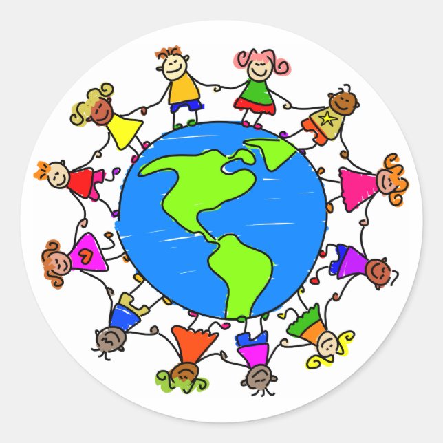 Adesivo Crianças Americanas (Frente)